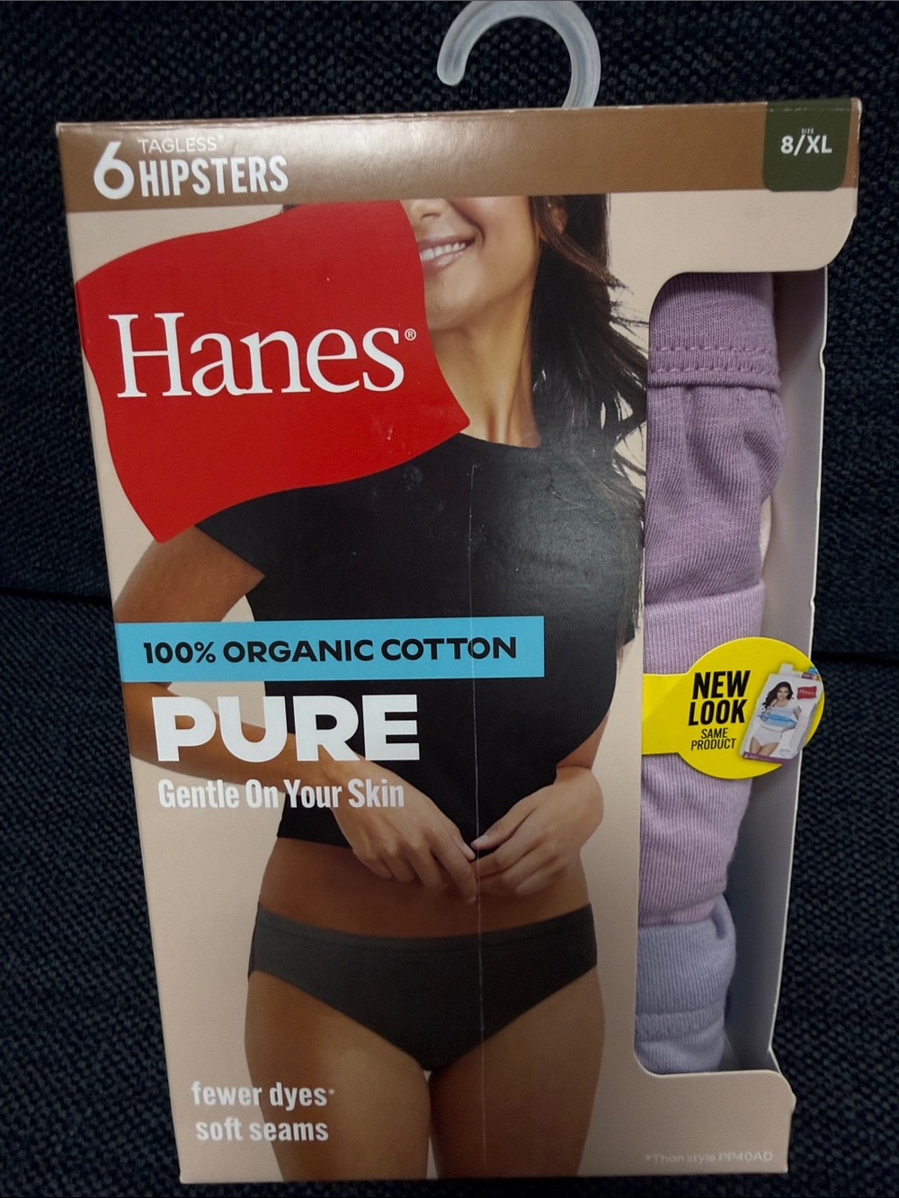 Hanes Women’s Hipster Underwear - Multi Colored (6-Pack) Size 8/XL